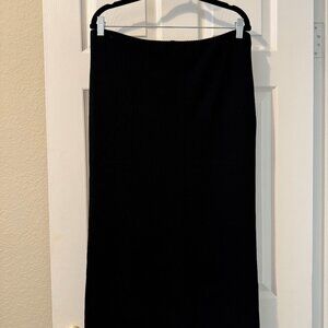 Banana Republic Ribbed Fitted Pencil Skirt in Black